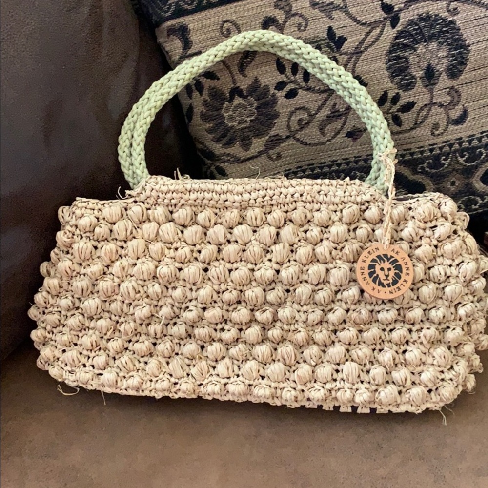 Anne Klein straw bag